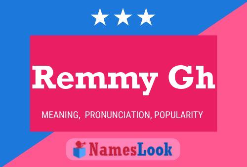 Remmy Gh Namensposter