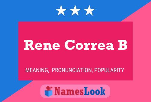 Rene Correa B Namensposter