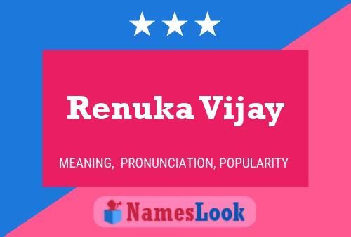 Renuka Vijay Namensposter