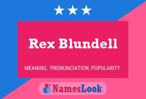 Rex Blundell Namensposter