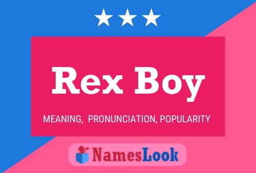 Rex Boy Namensposter