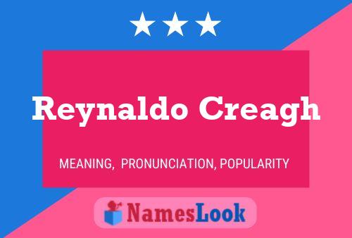 Reynaldo Creagh Namensposter