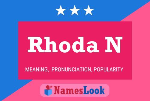 Rhoda N Namensposter