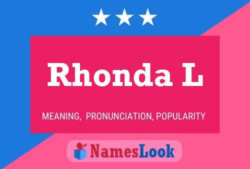 Rhonda L Namensposter