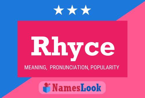 Rhyce Namensposter