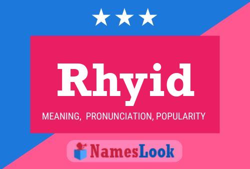 Rhyid Namensposter