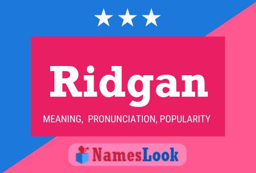 Ridgan Namensposter