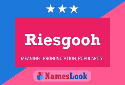 Riesgooh Namensposter