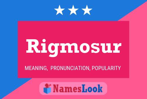 Rigmosur Namensposter