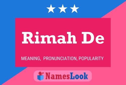 Rimah De Namensposter