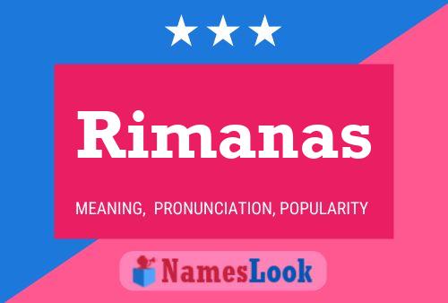 Rimanas Namensposter