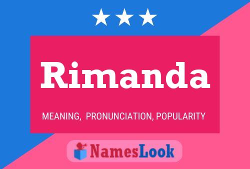 Rimanda Namensposter