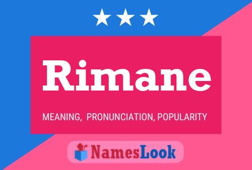 Rimane Namensposter