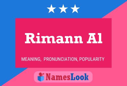 Rimann Al Namensposter