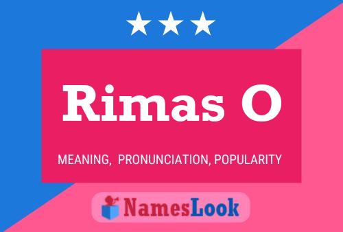 Rimas O Namensposter