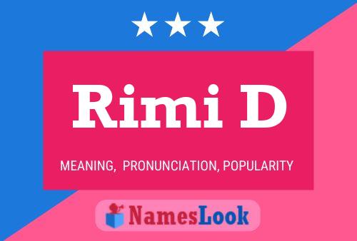 Rimi D Namensposter