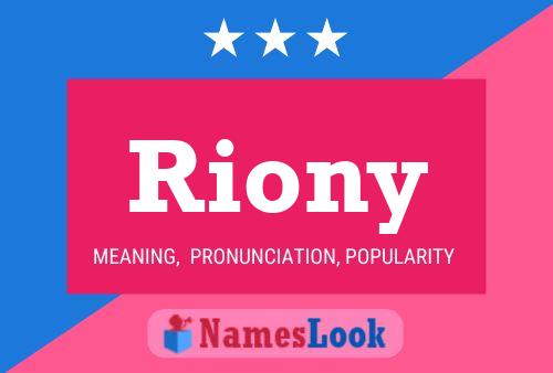 Riony Namensposter