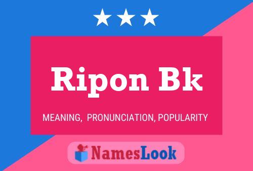 Ripon Bk Namensposter