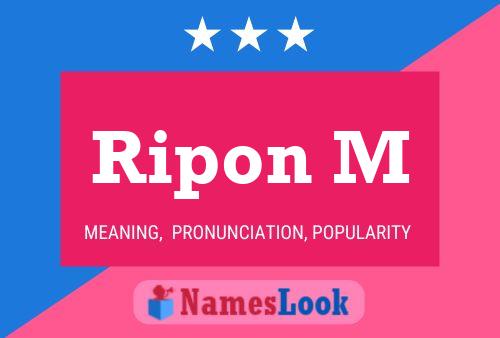 Ripon M Namensposter