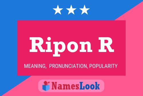 Ripon R Namensposter