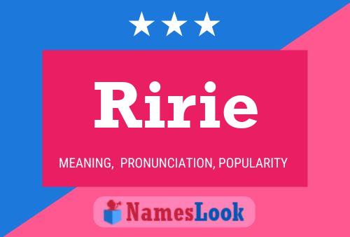 Ririe Namensposter