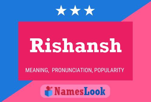 Rishansh Namensposter