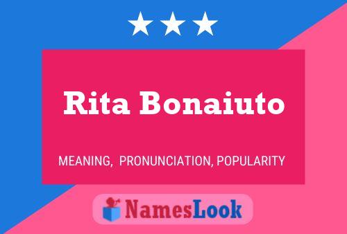 Rita Bonaiuto Namensposter