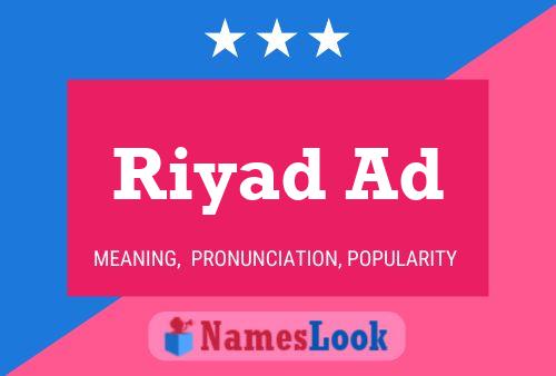 Riyad Ad Namensposter