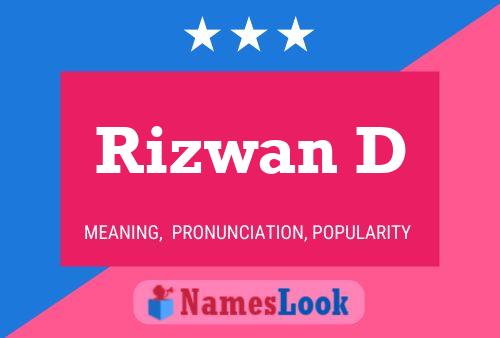 Rizwan D Namensposter