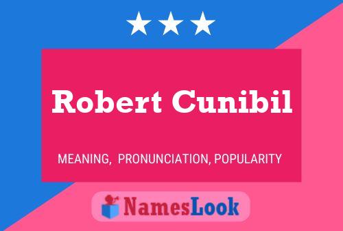 Robert Cunibil Namensposter