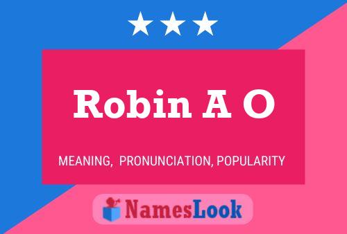 Robin A O Namensposter