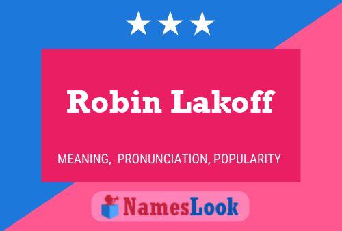 Robin Lakoff Namensposter