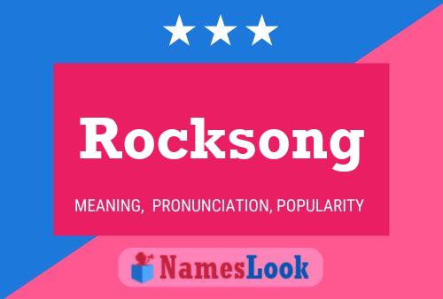 Rocksong Namensposter