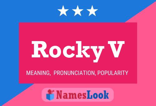 Rocky V Namensposter