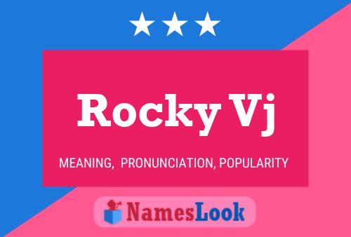 Rocky Vj Namensposter