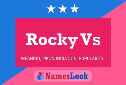 Rocky Vs Namensposter