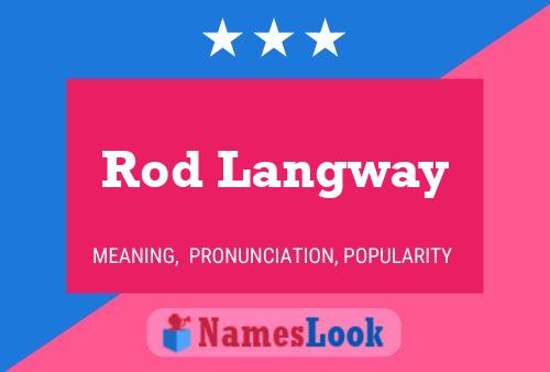 Rod Langway Namensposter