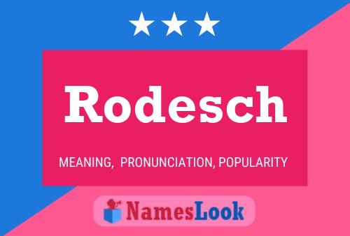 Rodesch Namensposter