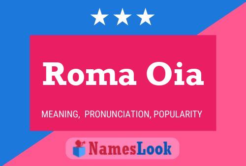 Roma Oia Namensposter