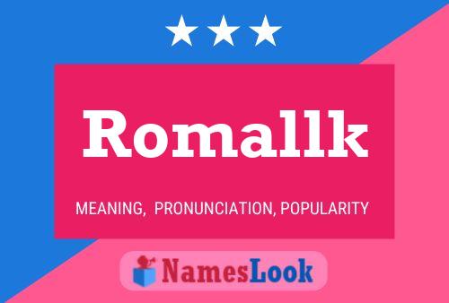 Romallk Namensposter