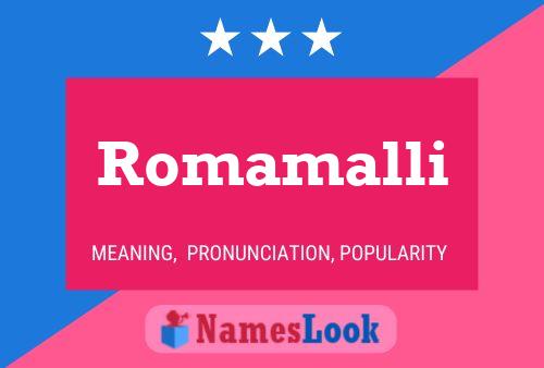 Romamalli Namensposter