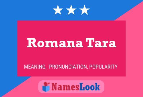 Romana Tara Namensposter