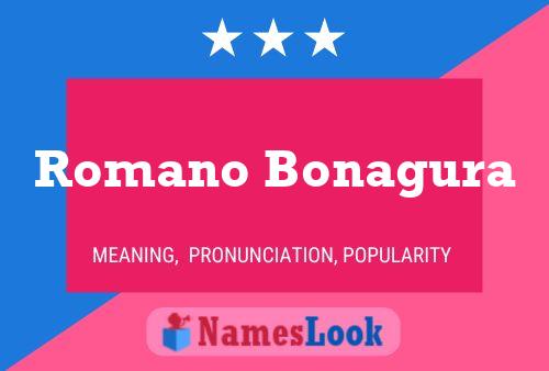 Romano Bonagura Namensposter