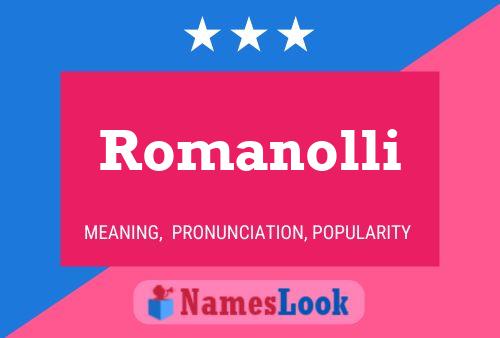 Romanolli Namensposter