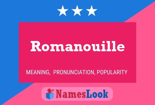 Romanouille Namensposter