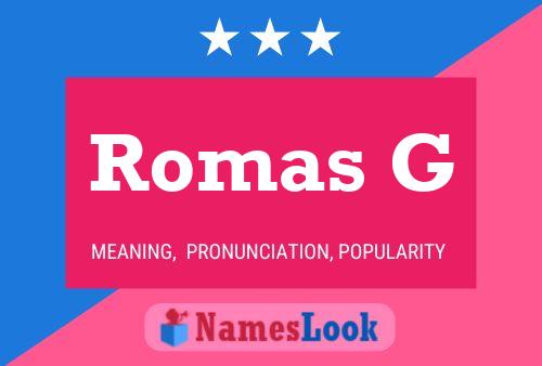 Romas G Namensposter