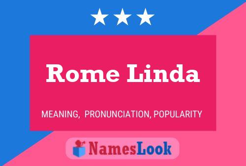 Rome Linda Namensposter