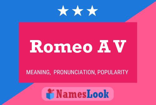 Romeo A V Namensposter