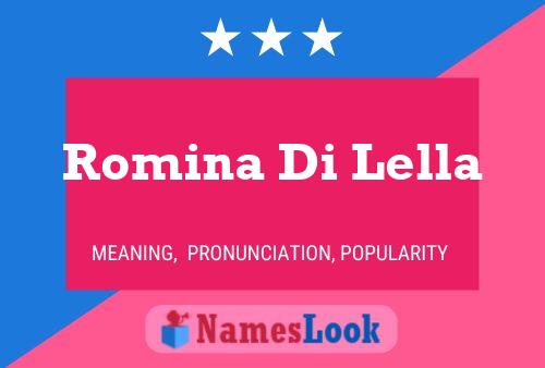 Romina Di Lella Namensposter