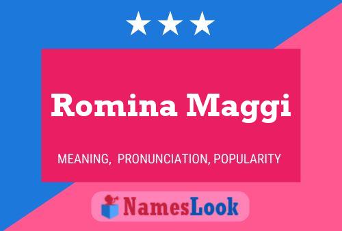 Romina Maggi Namensposter